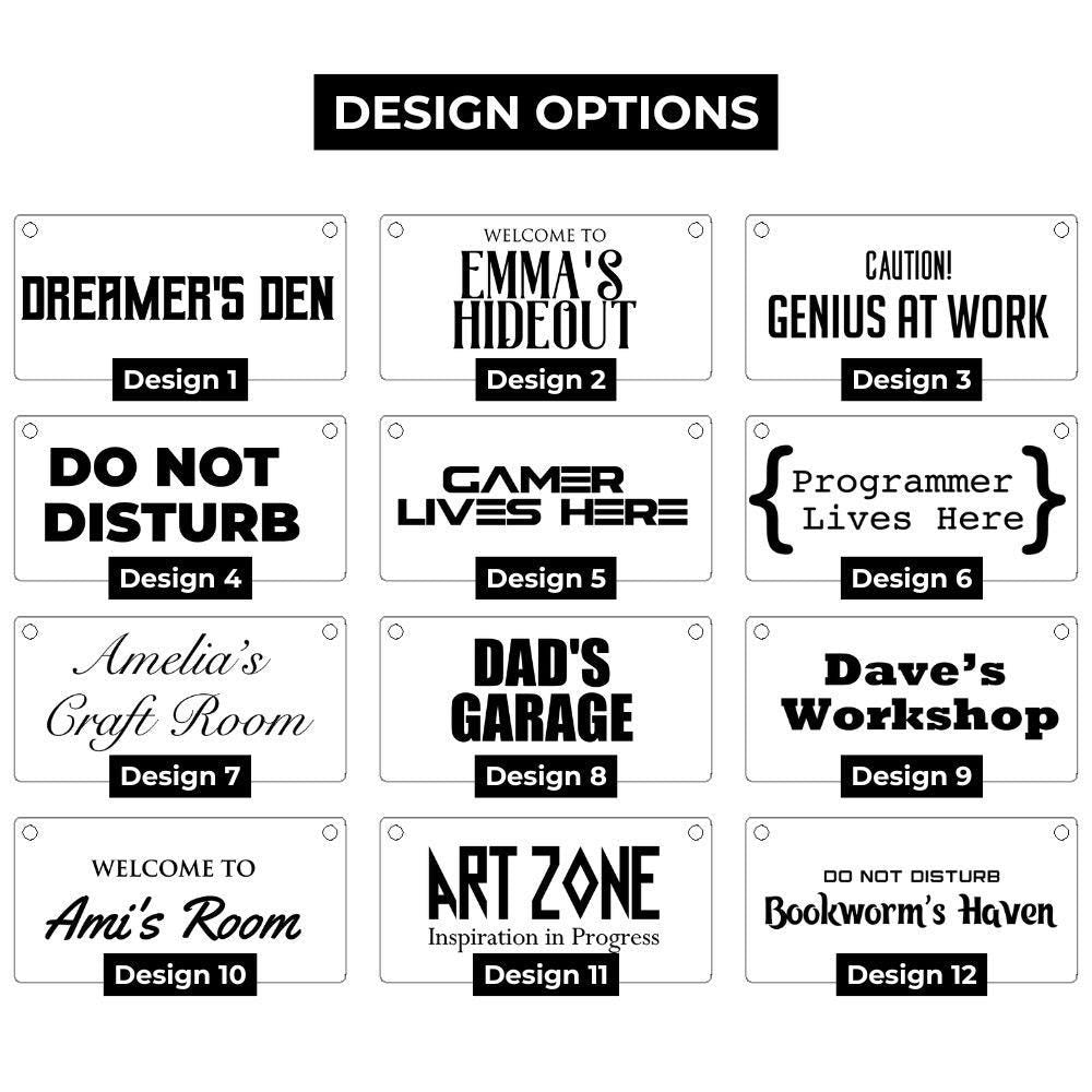 Acrylic Home Office Sign - Harkak Creative