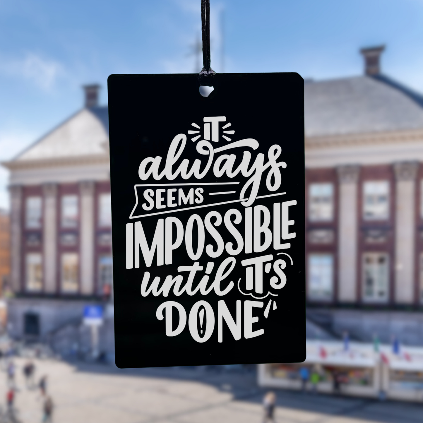 Just Keep Moving Forward Car Hangings - Harkak Creative