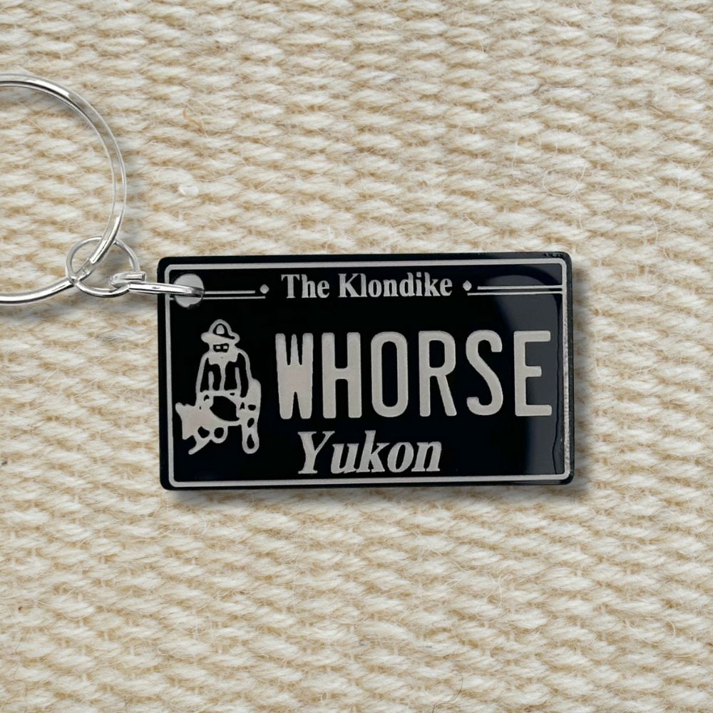 Yukon License plate keychain souvenir tags - Harkak Creative
