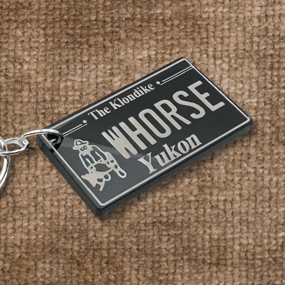 Yukon License plate keychain souvenir tags - Harkak Creative