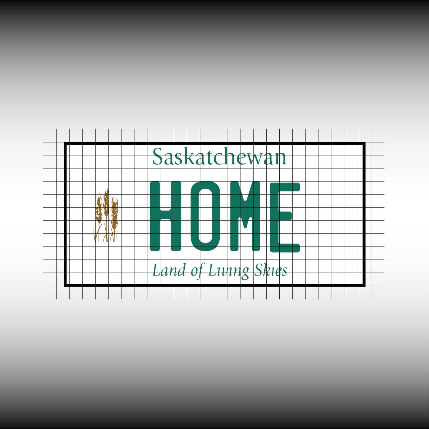 Saskatchewan Canada Blank License Plate File