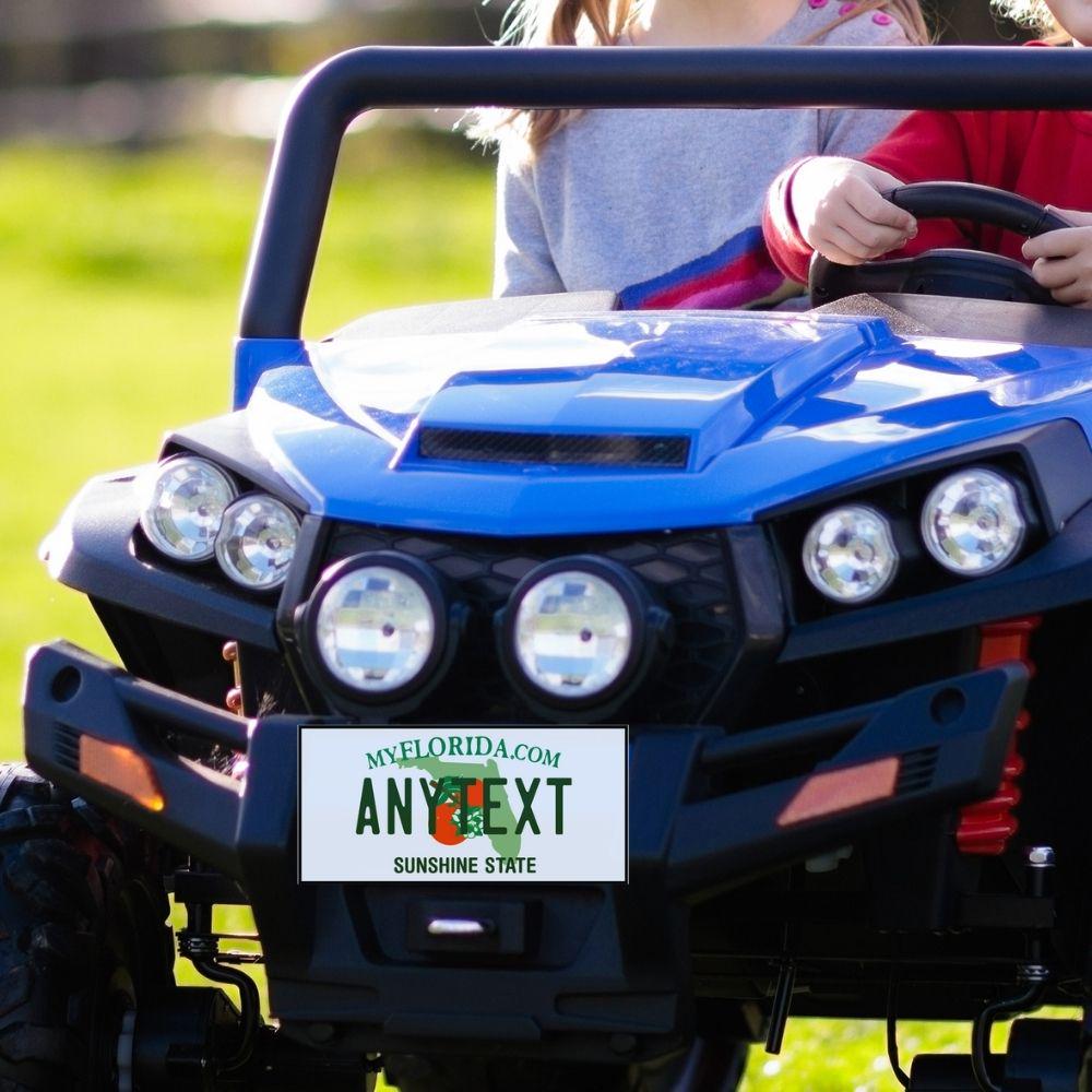 USA New Jersey State License Plates for Push Cars