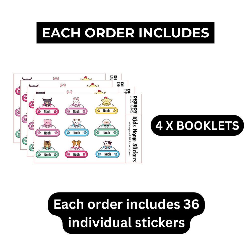 Durable Name Stickers for Kids' Gear