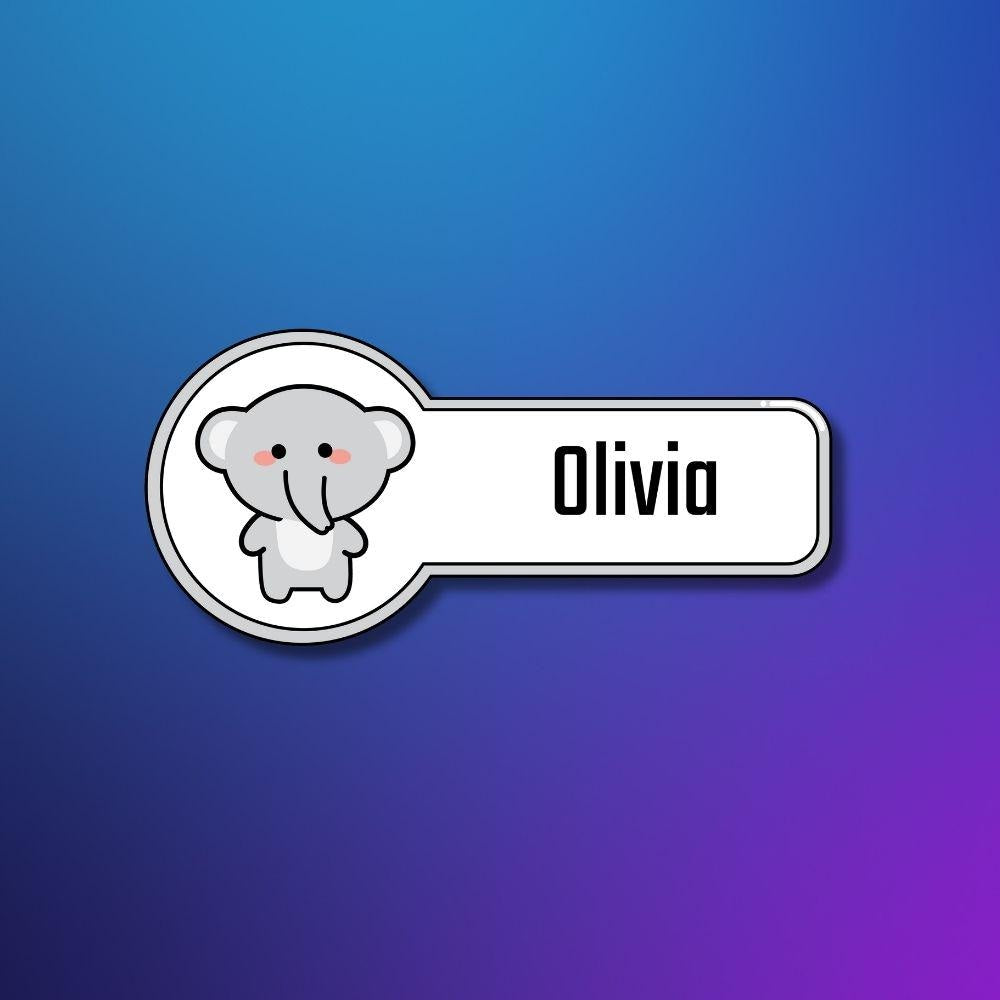 Kids Name Stickers for Backpacks