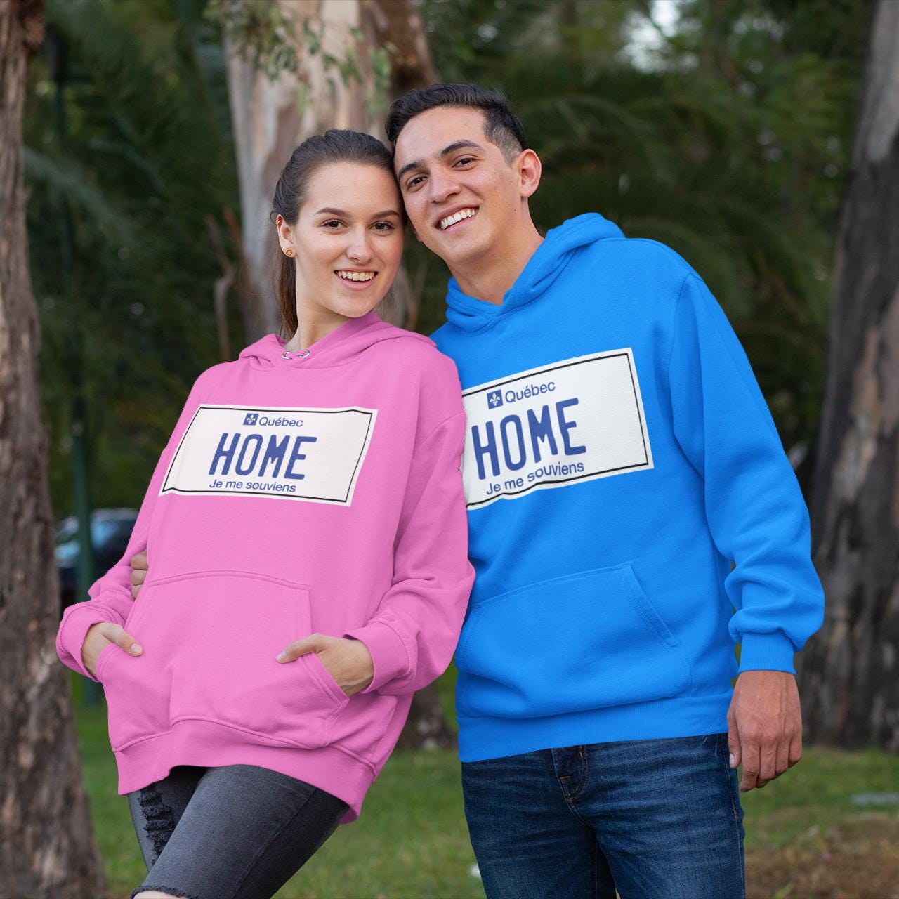 Personalized Quebec CANADA License Plate Hoodie
