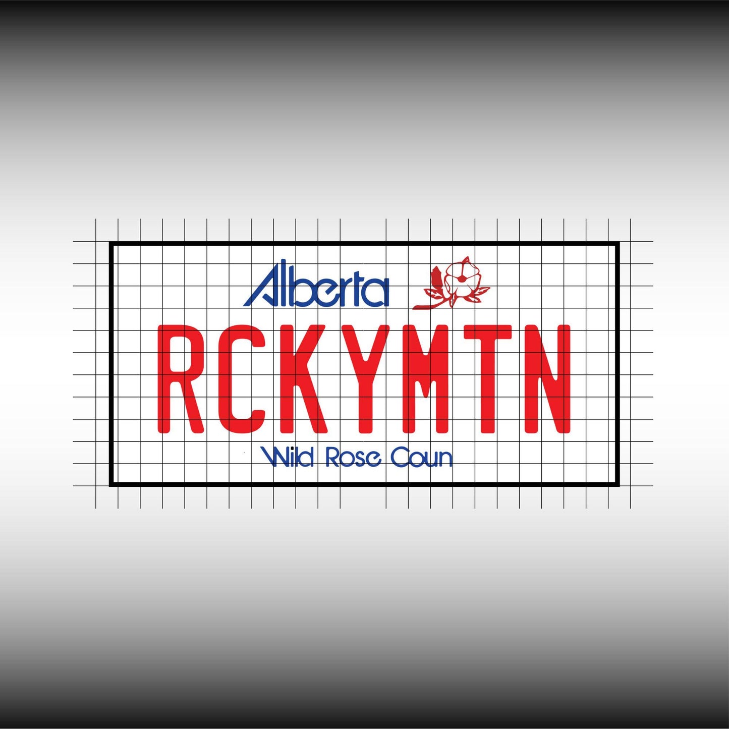 Alberta Canada Blank License Plate File