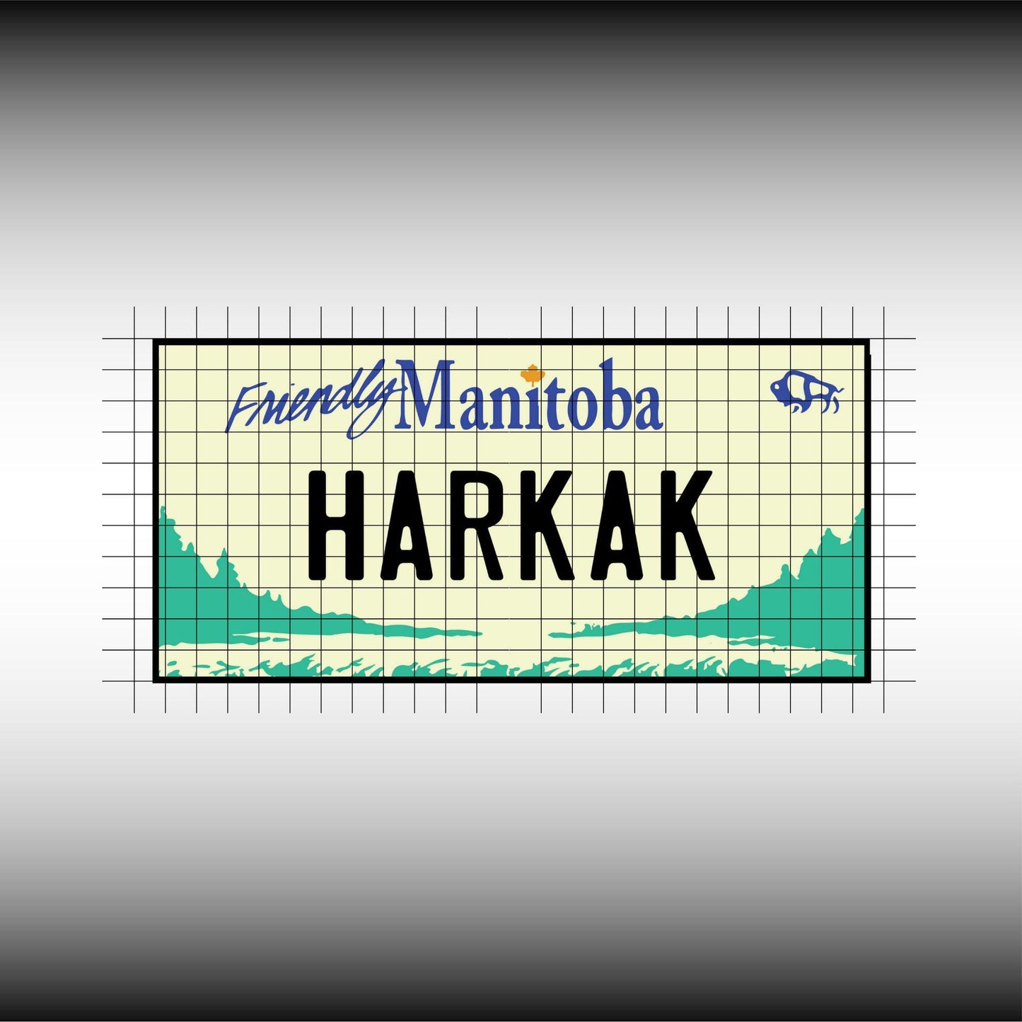Manitoba Canada Blank License Plate File