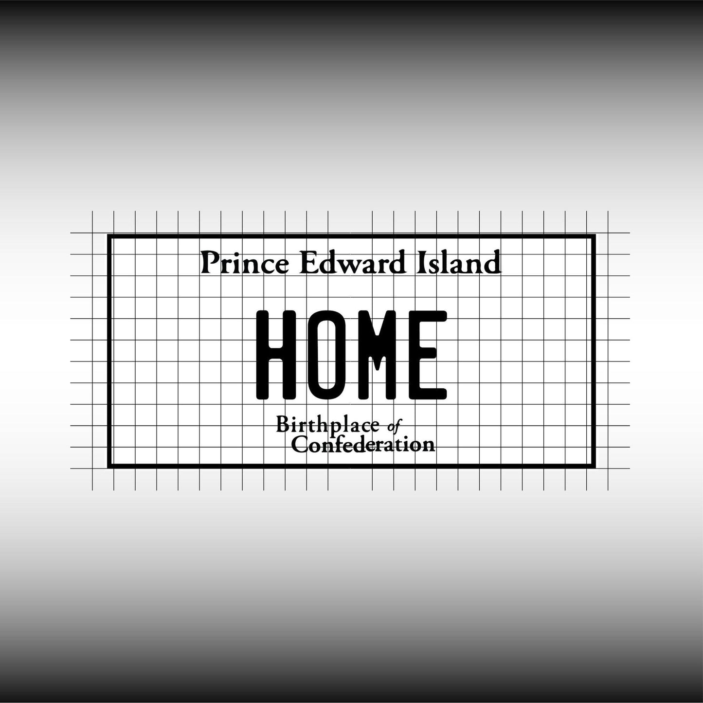 Prince Edward Island Canada Blank License Plate File