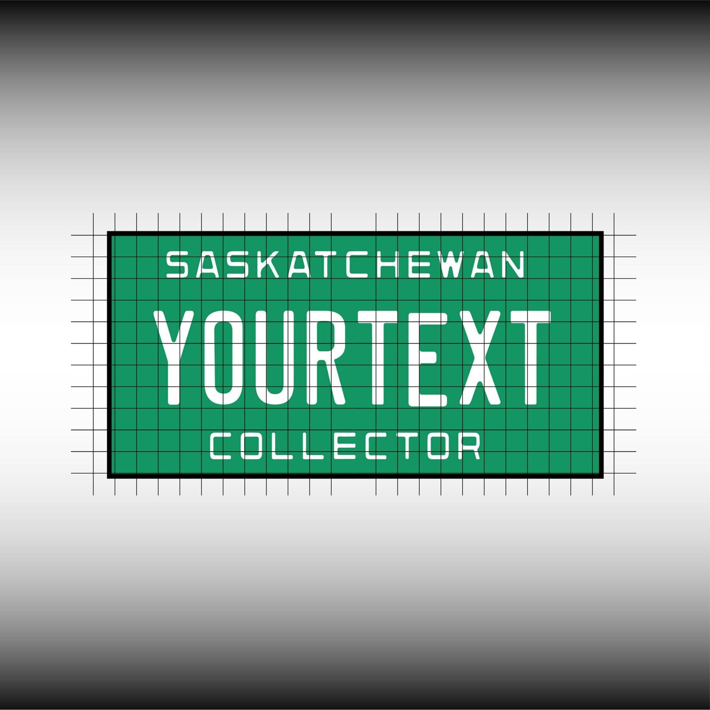 Saskatchewan Collectors Canada Blank License Plate File