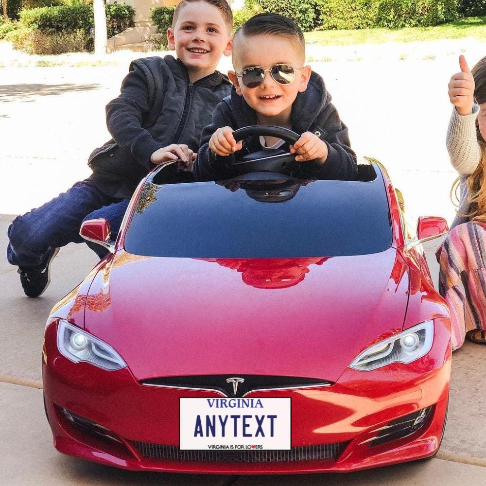 Custom North Carolina License Plates for Toy Cars RC Cars, Kids Push Cars, Personalized Stickers for Scrapbooking and Travel Themed Projects