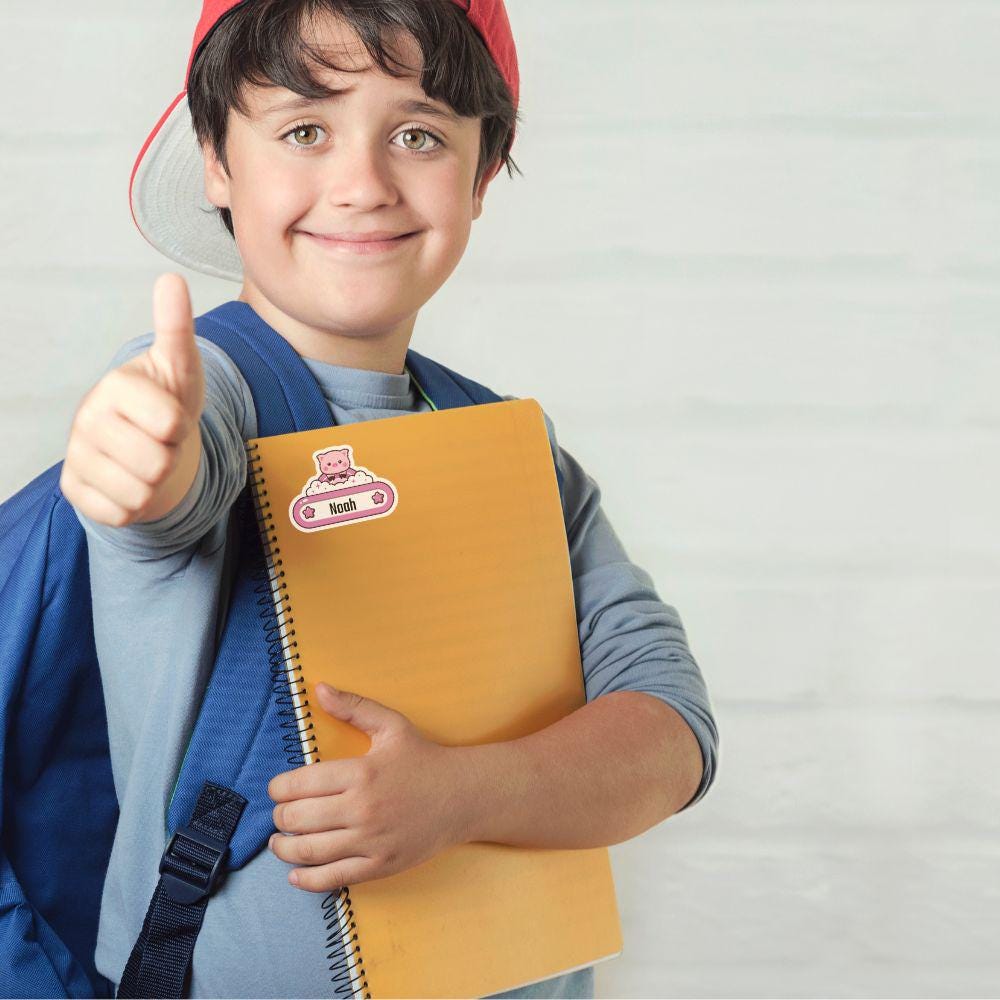 Durable Name Stickers for Kids' Gear