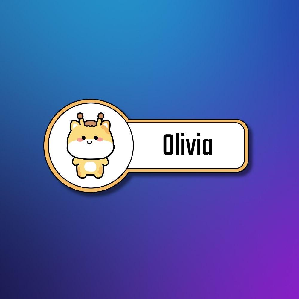 Kids Name Stickers for Backpacks
