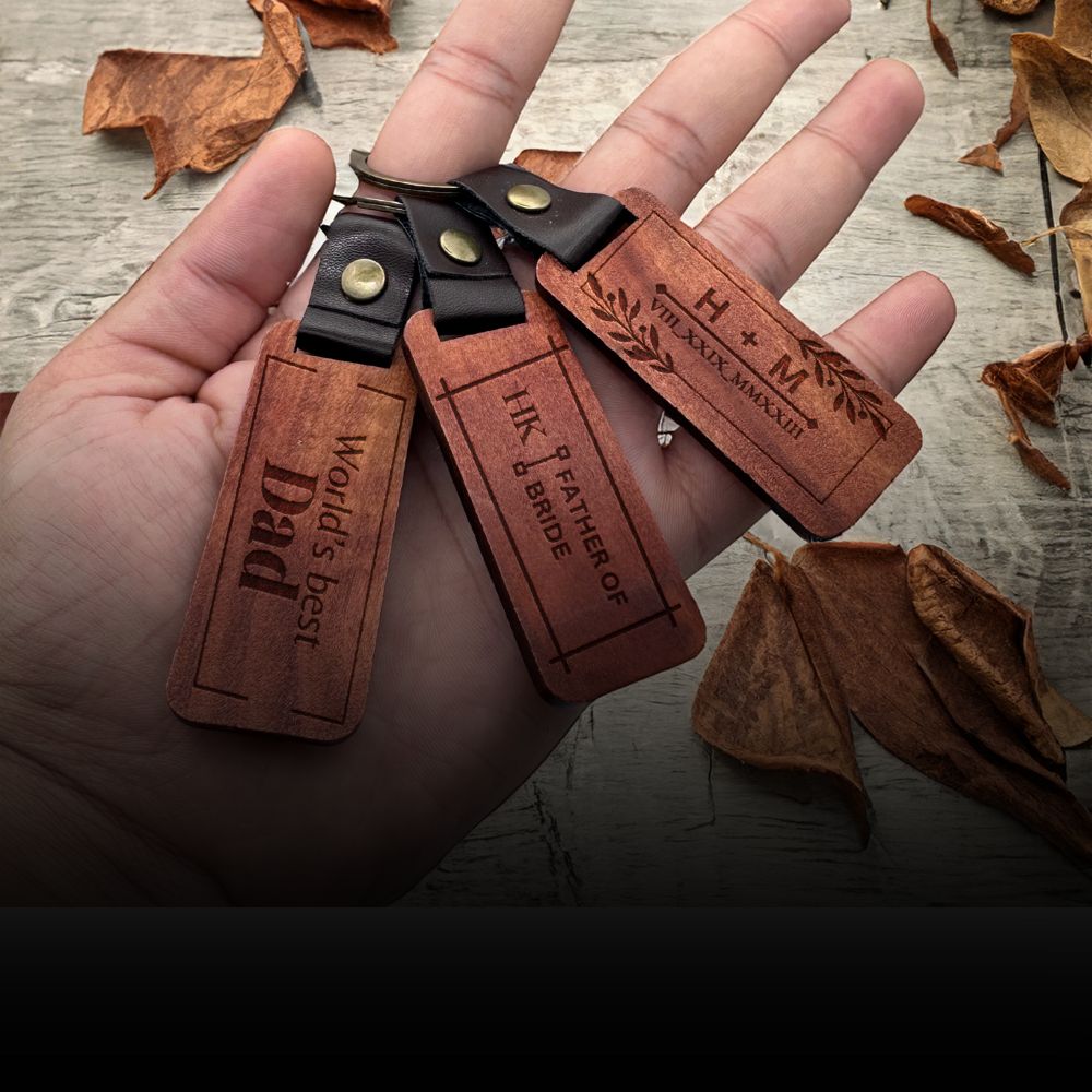 Wooden Keychain - Harkak Creative