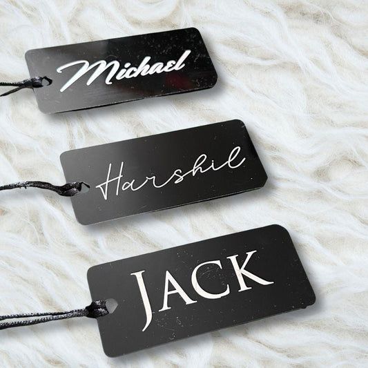 Acrylic Christmas Gift Tags - Harkak Creative