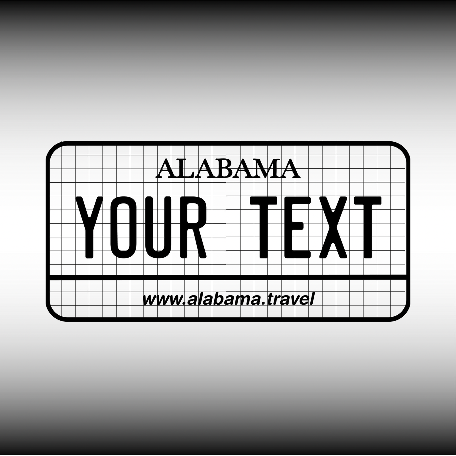 Alabama License Plate File - Harkak Creative