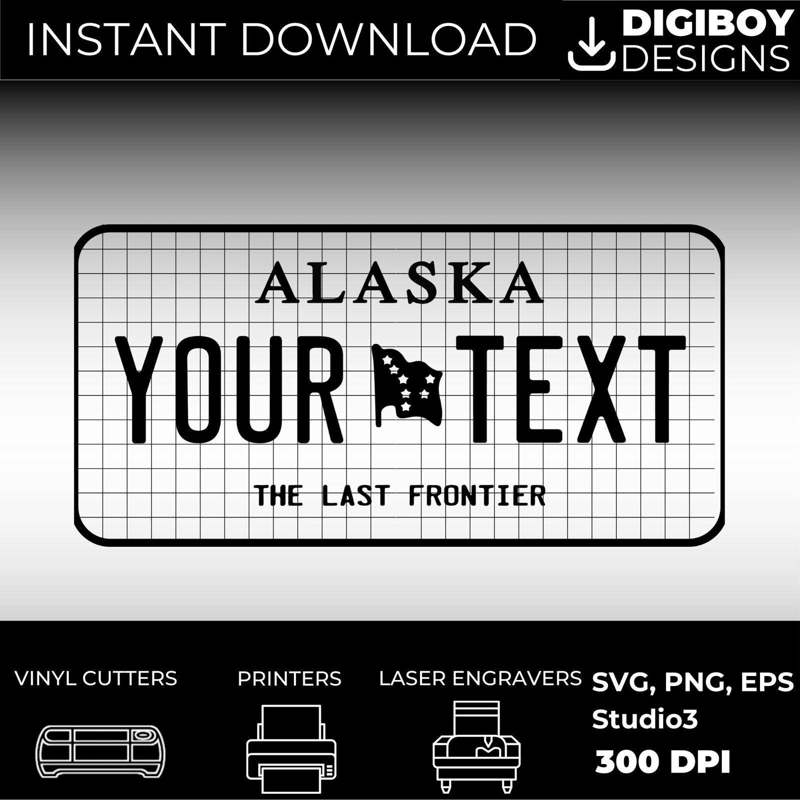 Alaska License Plate File - Harkak Creative