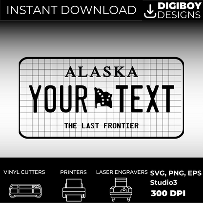 Alaska License Plate File - Harkak Creative