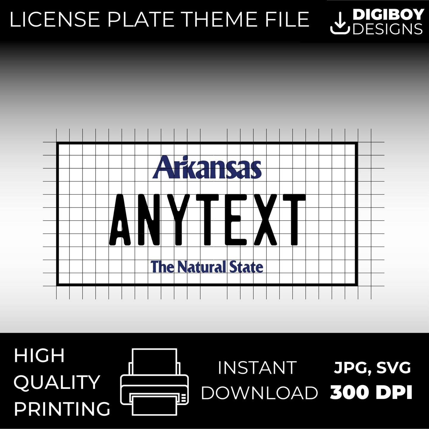 Arkansas USA License Plate File