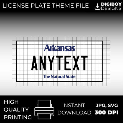 Arkansas USA License Plate File