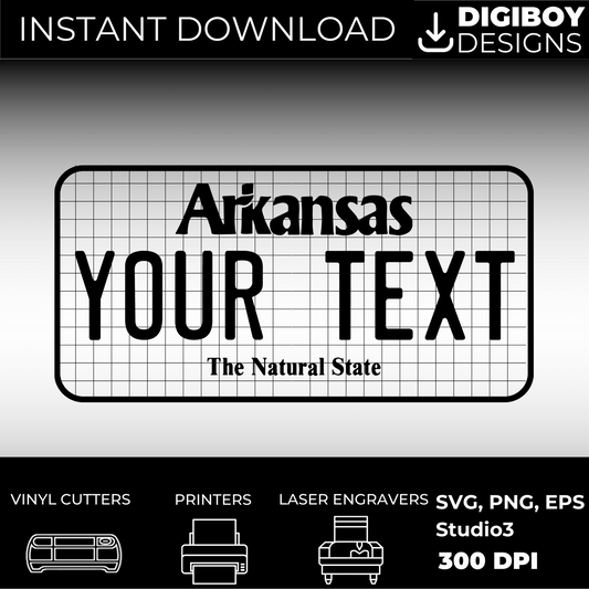 Arkansas License Plate File - Harkak Creative