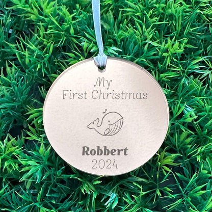 Baby Name Christmas Ornament - Harkak Creative