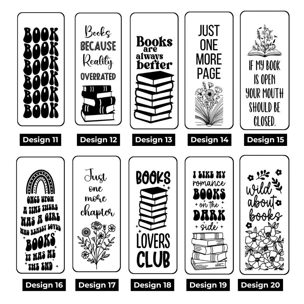 Book Junkie Acrylic Bookmark - Harkak Creative