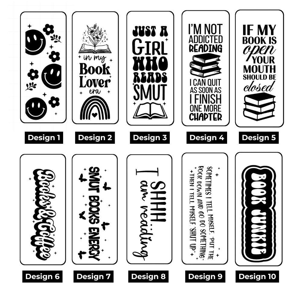 Book Junkie Acrylic Bookmark - Harkak Creative