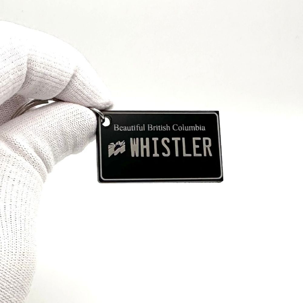 British Columbia License plate keychain souvenir tags - Harkak Creative