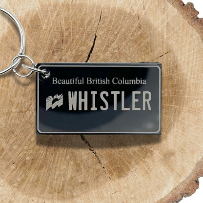 British Columbia License plate keychain souvenir tags - Harkak Creative