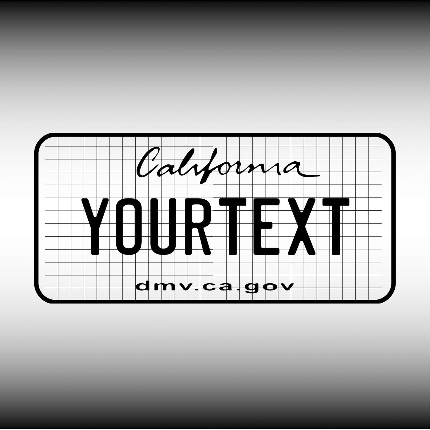 California License Plate File - Harkak Creative