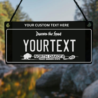 California State USA License Plate Car Hanging - Harkak Creative