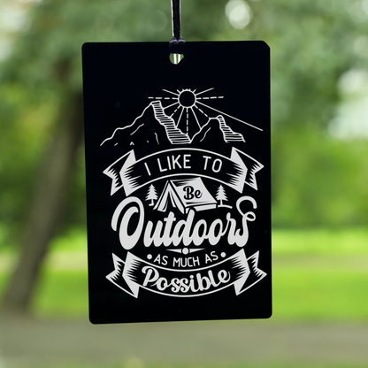 Camping Because Therapy Is Expensive Car Hangings - Harkak Creative