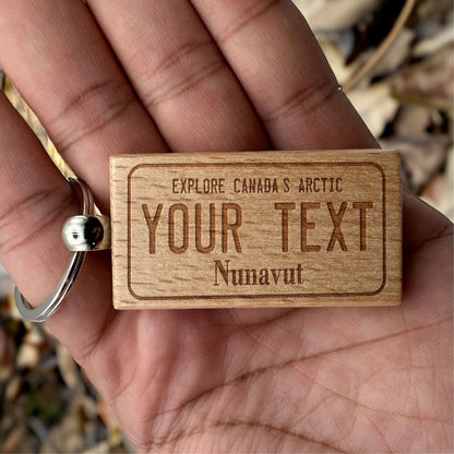 Canada License Plate Keychains - Nunavut - Harkak Creative