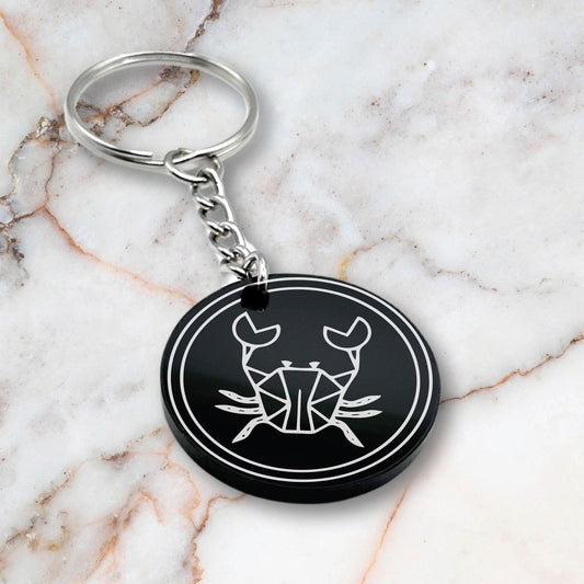 Cancer - Zodiac Sign Keychain - Harkak Creative