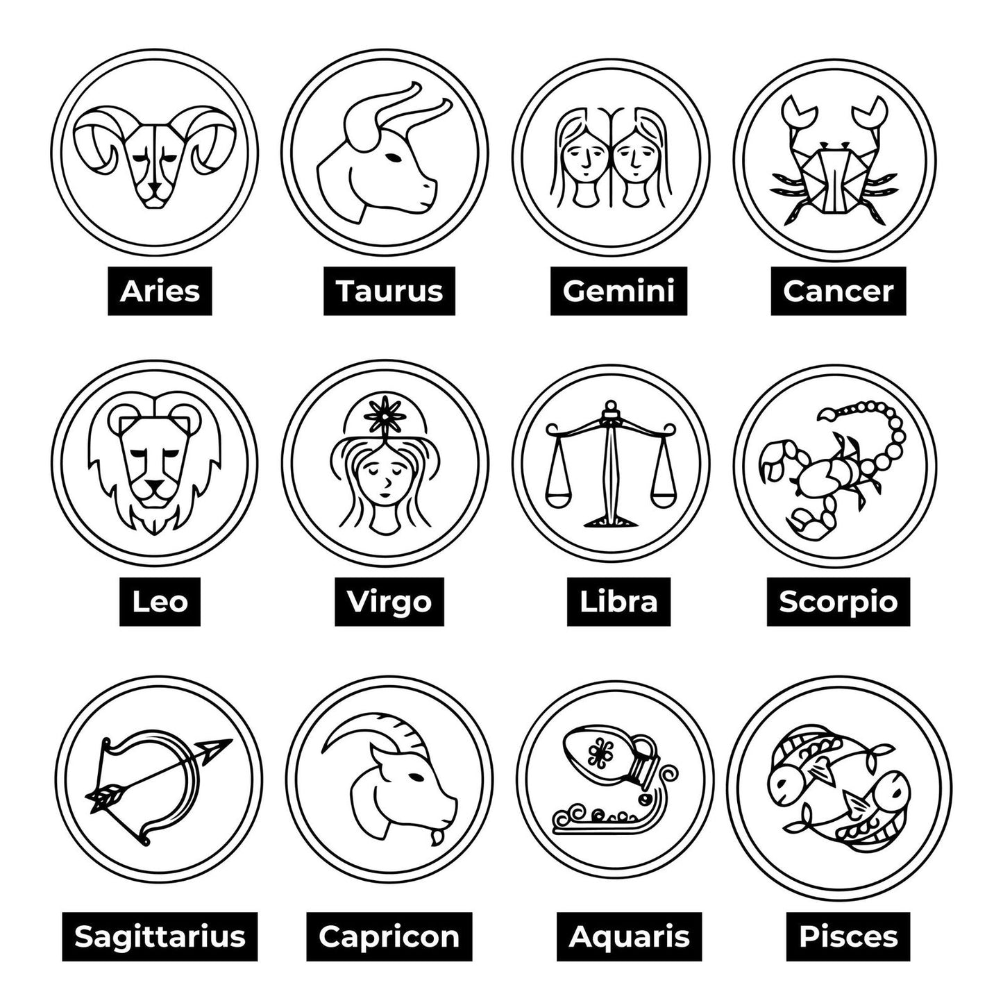 Cancer - Zodiac Sign Keychain - Harkak Creative