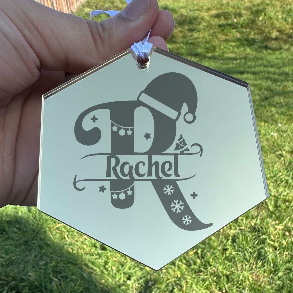 Christmas Decor Monogram Ornaments - Harkak Creative