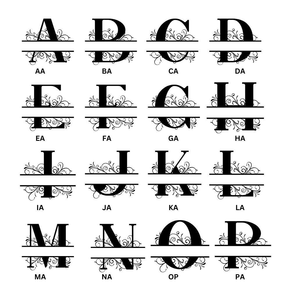 Christmas Decor Monogram Ornaments - Harkak Creative