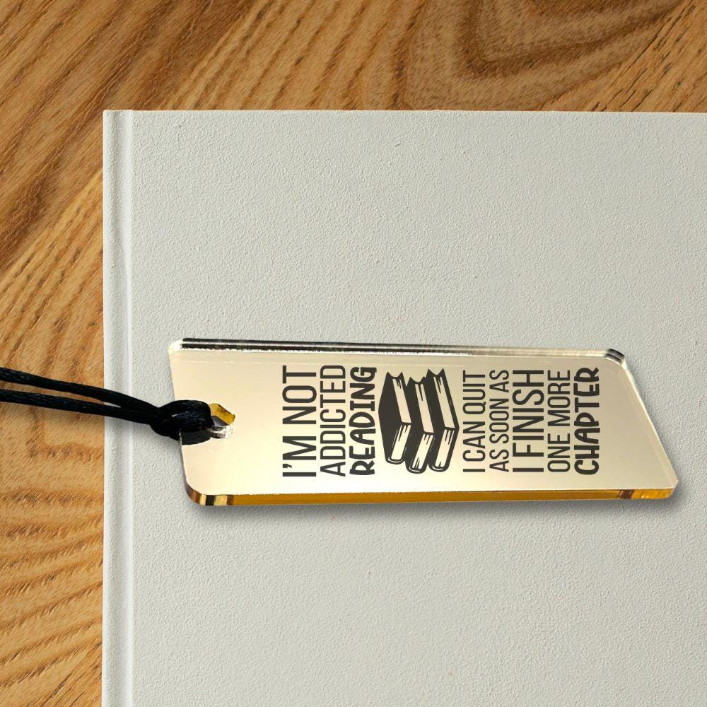 Coffee & Book Acrylic Bookmark - Harkak Creative