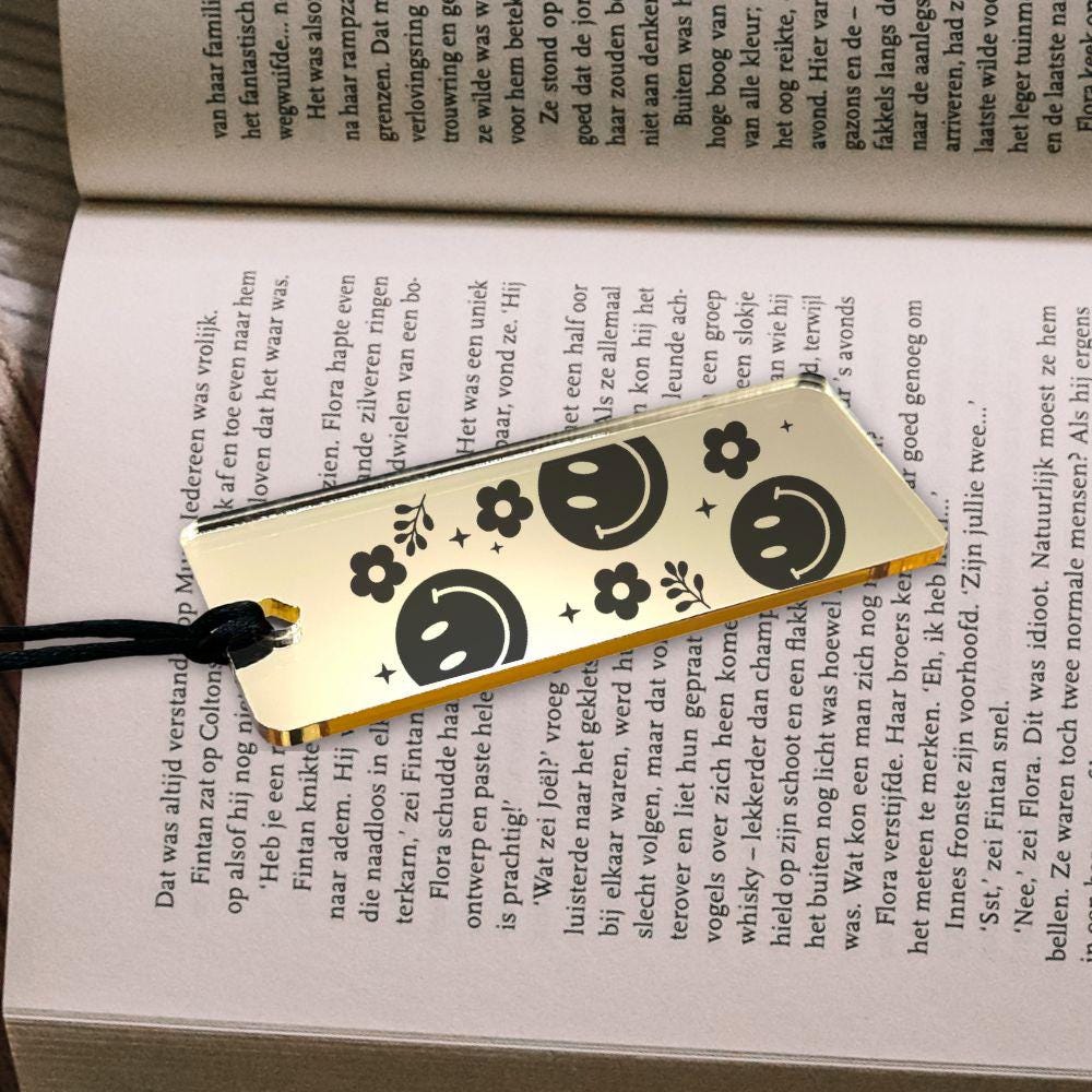 Coffee & Book Acrylic Bookmark - Harkak Creative