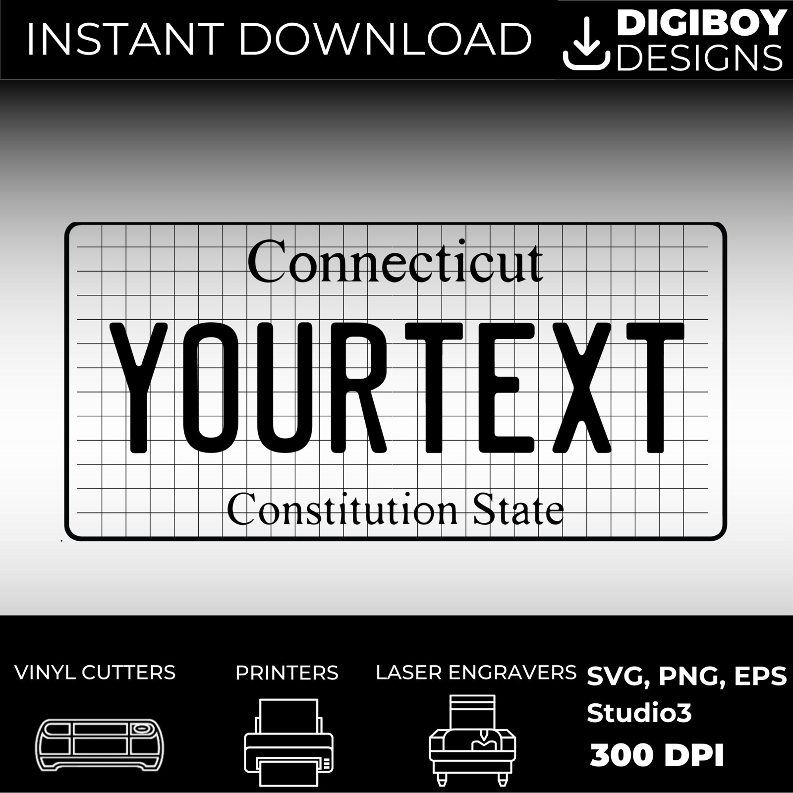 Connecticut License Plate File - Harkak Creative