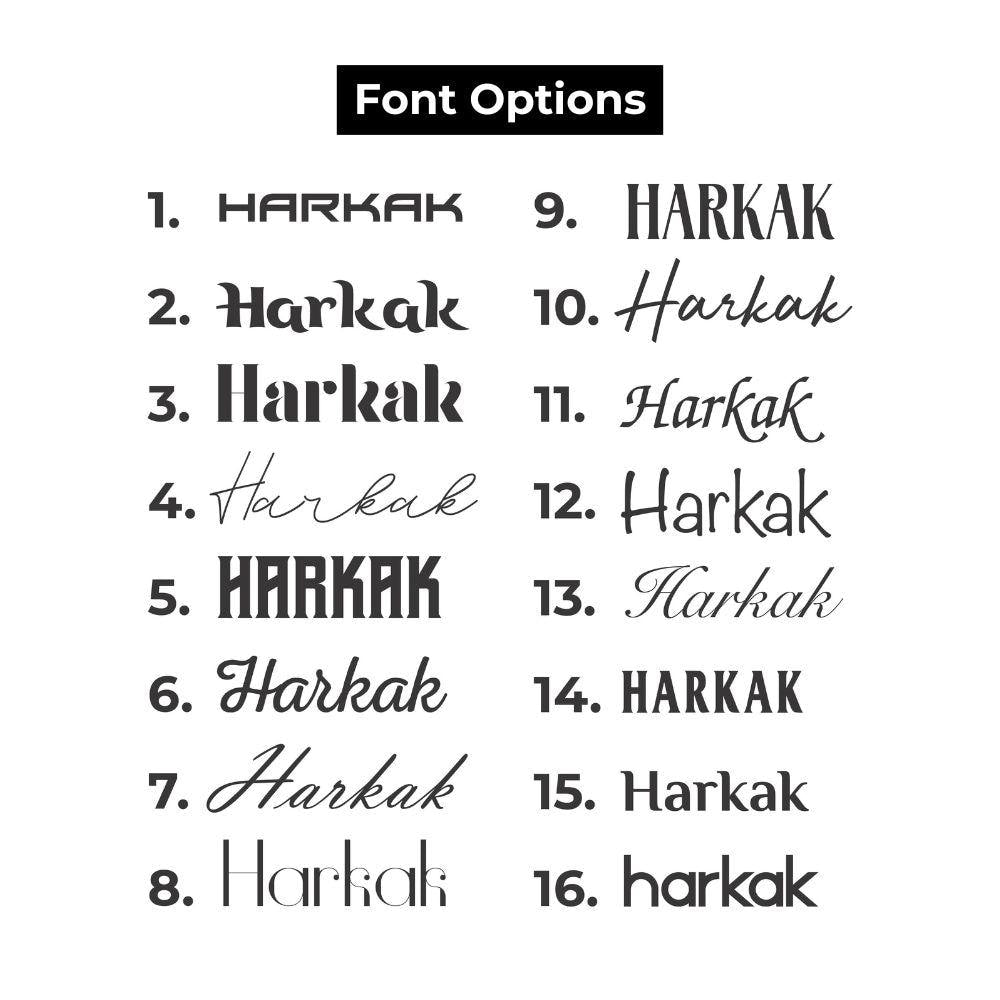 Custom Acrylic Gift Tags with Name - Harkak Creative