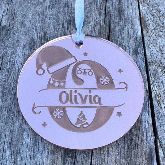 Custom Name initial Ornaments - Harkak Creative