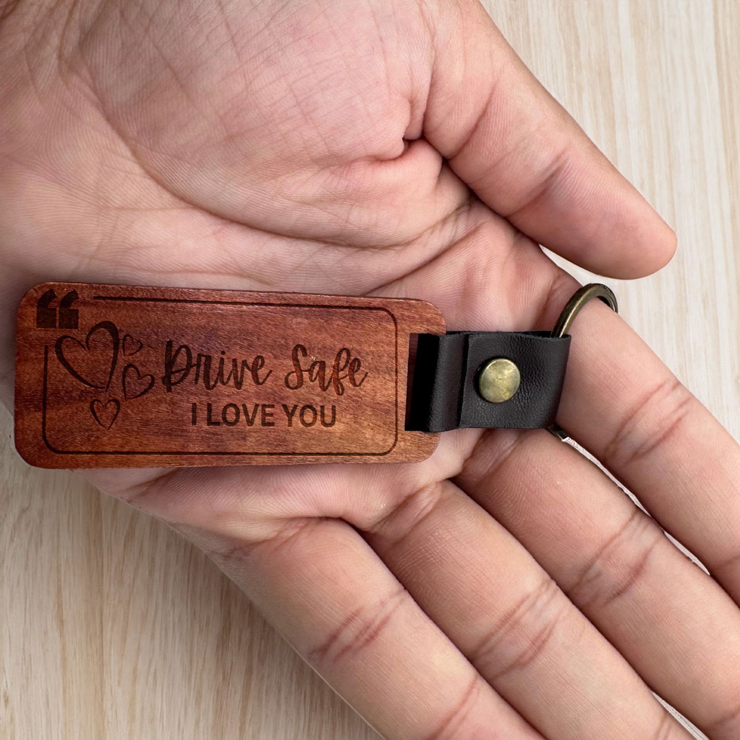 Custom keychain engraving - Harkak Creative