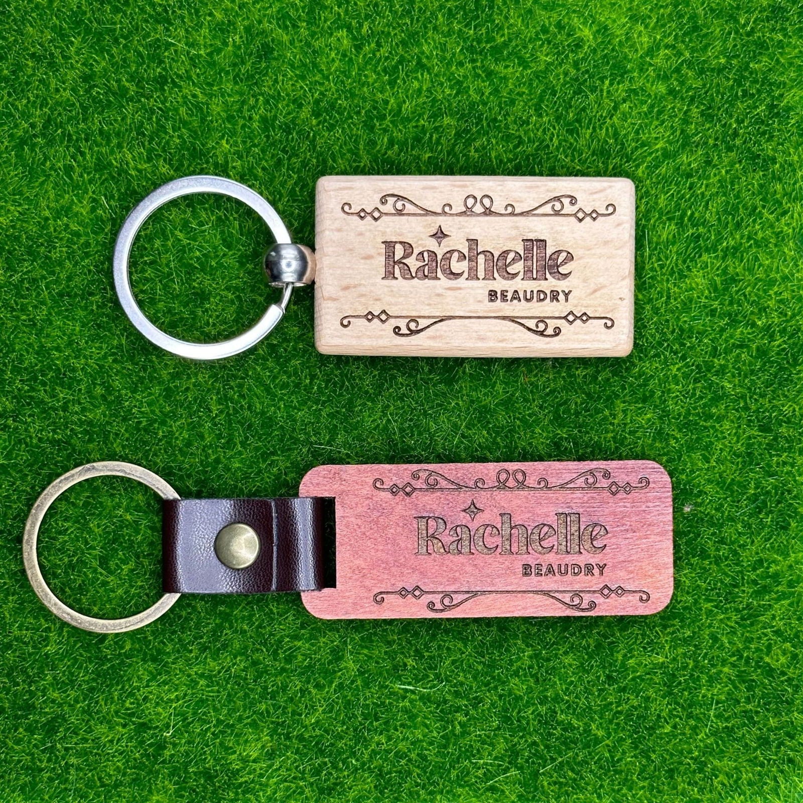 Custom keychain engraving - Harkak Creative