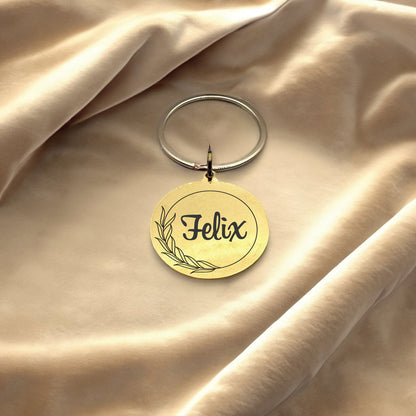 Custom made cat id tag - Harkak Creative