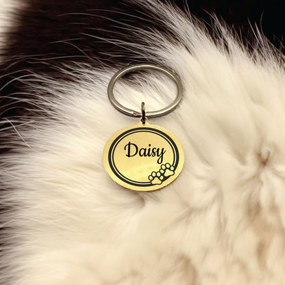 Custom made cat id tag - Harkak Creative