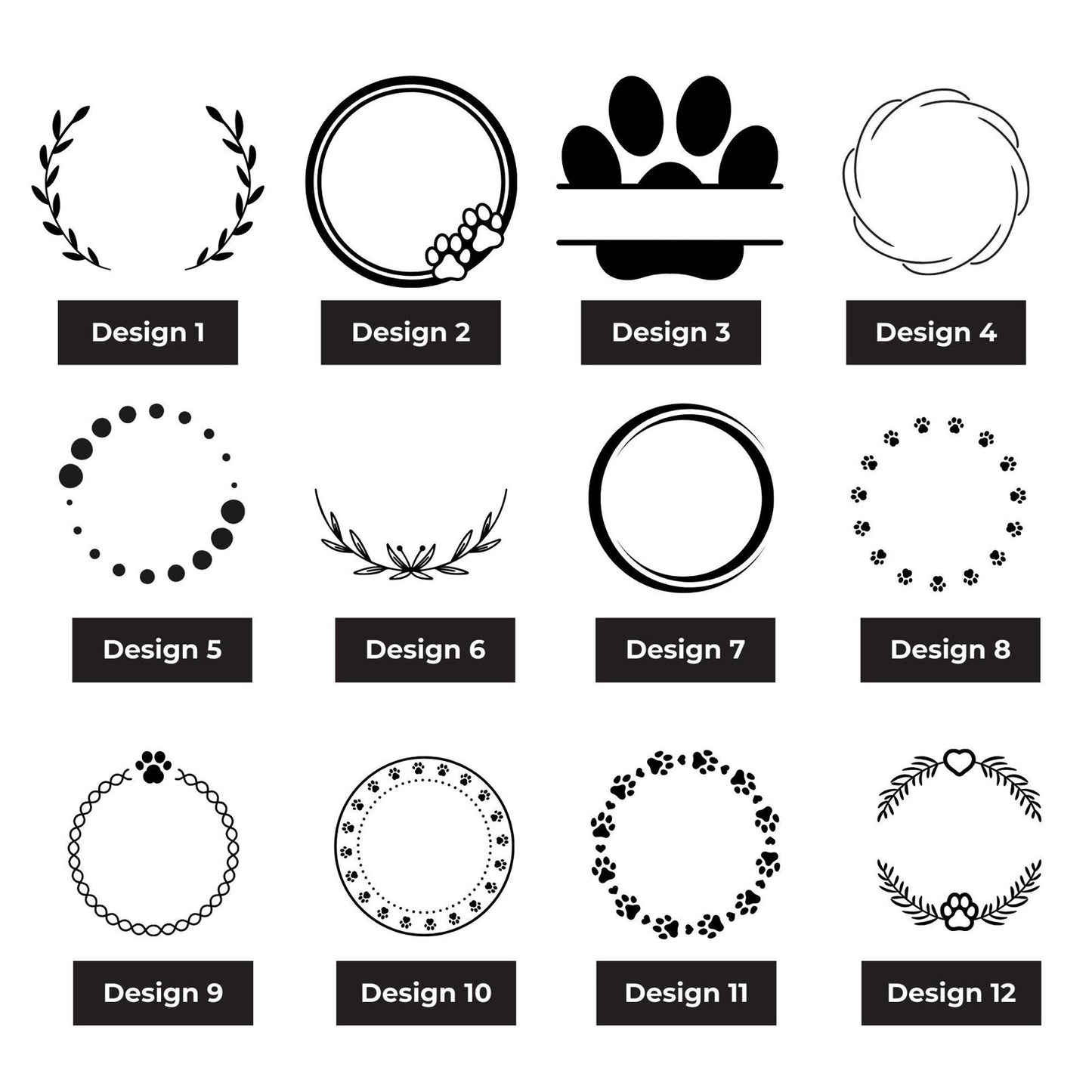 Custom pet collar tags - Harkak Creative