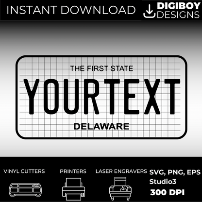 Delaware License Plate File - Harkak Creative