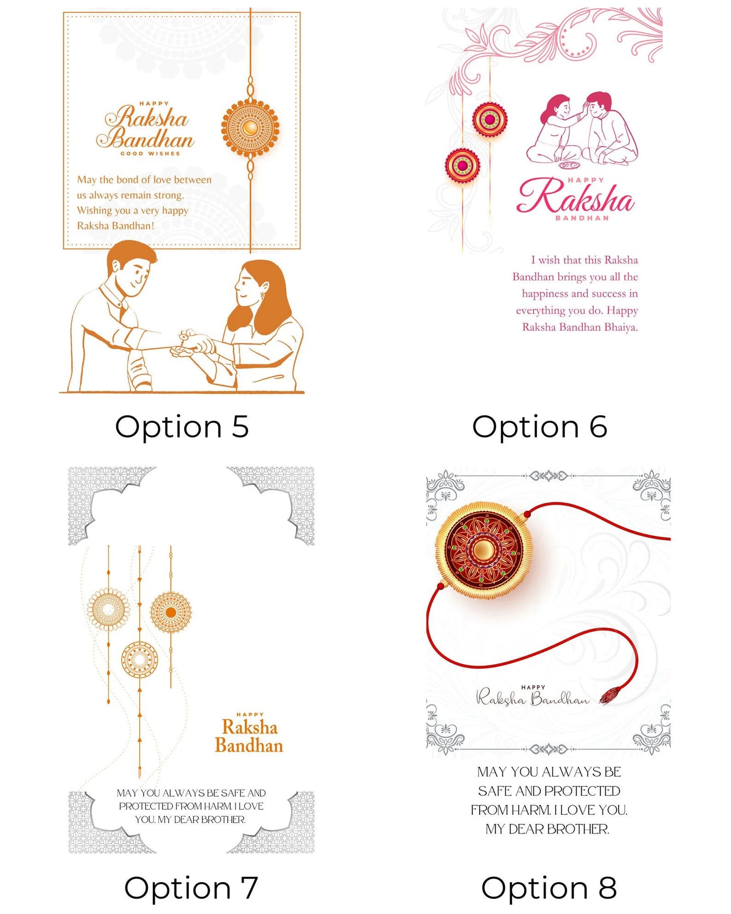 Diamonds and Golden Rakhi - Harkak Creative