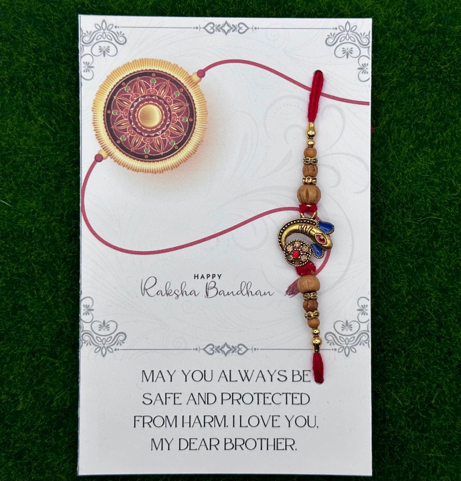 Ganesha Pendant Rakhi - Harkak Creative